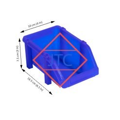storage bin rack single pc small